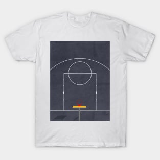 Street Basketball Court | Aerial Illustration T-Shirt